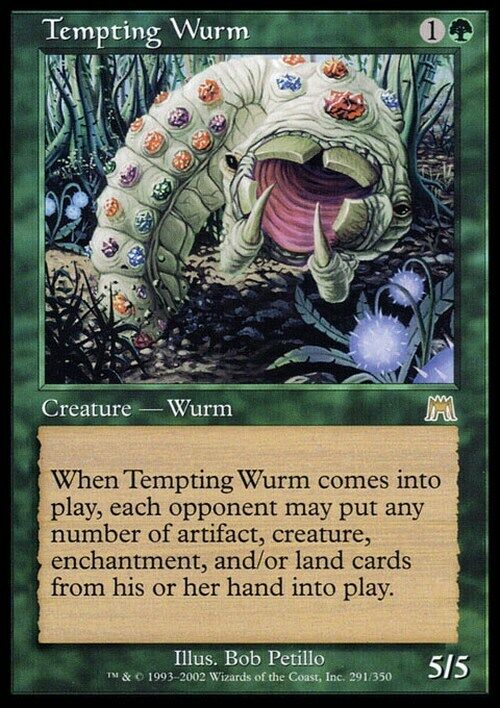 Tempting Wurm ~ Onslaught [ Excellent ] [ Magic MTG ] - London Magic Traders Limited