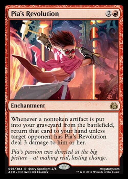 Pia's Revolution ~ Aether Revolt [ Excellent ] [ Magic MTG ] - London Magic Traders Limited