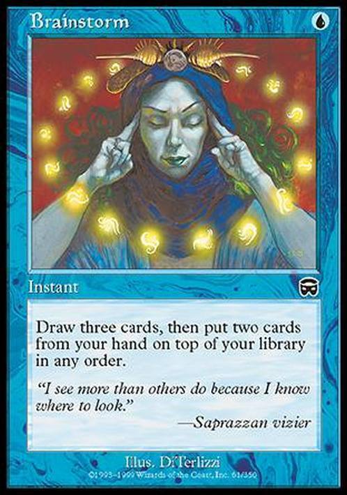 Brainstorm ~ Mercadian Masques [ MODERATELY PLAYED ] [ Magic MTG ] - London Magic Traders Limited