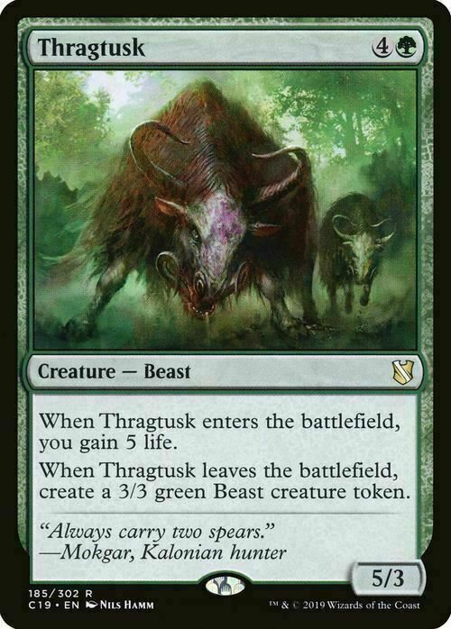 Thragtusk ~ Commander 2019 [ NearMint ] [ Magic MTG ] - London Magic Traders Limited