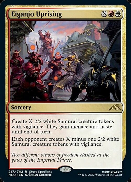 Eiganjo Uprising ~ Kamigawa: Neon Dynasty [ NearMint ] [ Magic MTG ] - London Magic Traders Limited