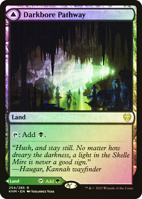 FOIL Darkbore Pathway // Slitherbore Pathway ~ Kaldheim [ NearMint ] [ MTG ] - London Magic Traders Limited