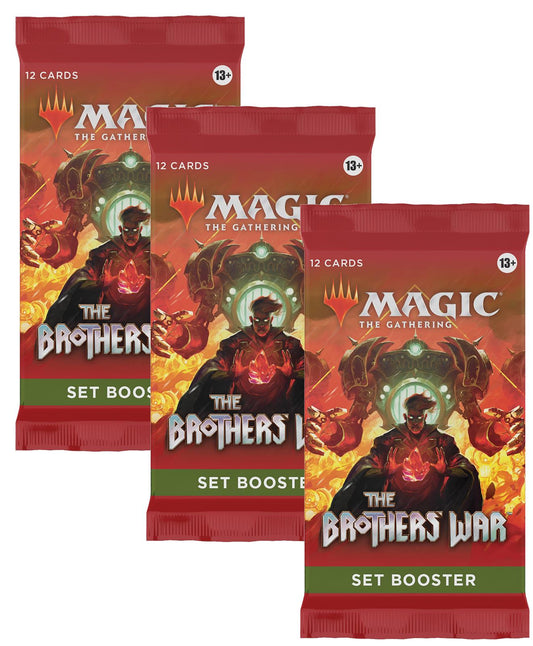 3 x Set Booster Pack ~ The Brothers' War ~ MTG Sealed