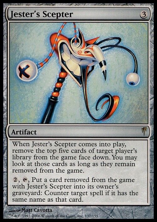 Jester's Scepter ~ Coldsnap [ Excellent ] [ Magic MTG ] - London Magic Traders Limited