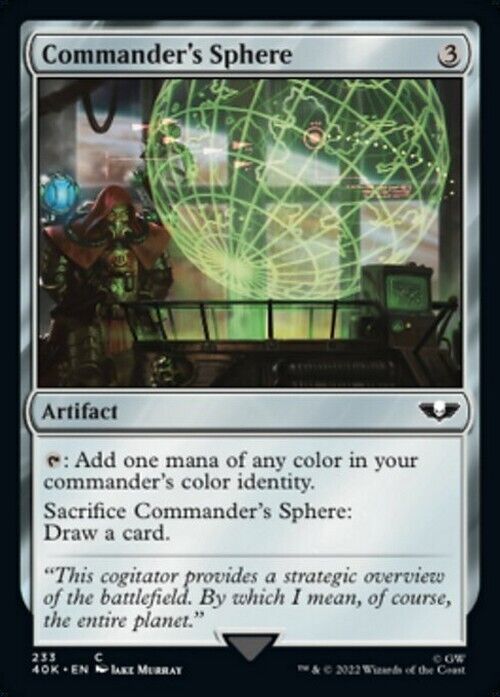 Commander's Sphere #233 ~ Commander: Warhammer 40,000 [ NearMint ] [ Magic MTG ] - London Magic Traders Limited