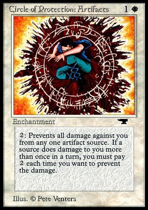 Circle of Protection: Artifacts ~ Antiquities [ MODERATELY PLAYED ] [ MTG ]