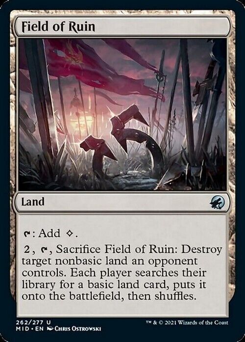 Field of Ruin ~ Midnight Hunt [ NearMint ] [ Magic MTG ] - London Magic Traders Limited