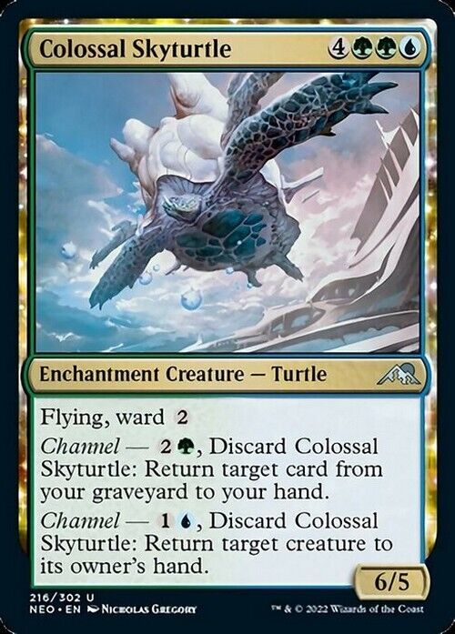 Colossal Skyturtle ~ Kamigawa: Neon Dynasty [ NearMint ] [ Magic MTG ] - London Magic Traders Limited