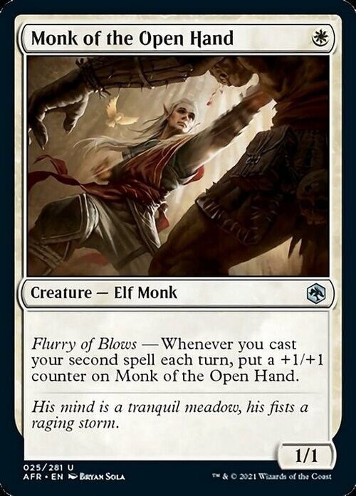 Monk of the Open Hand ~ Adventures in the Forgotten Realms [ NearMint ] [ MTG ] - London Magic Traders Limited