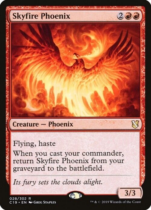 Skyfire Phoenix ~ Commander 2019 [ NearMint ] [ Magic MTG ] - London Magic Traders Limited