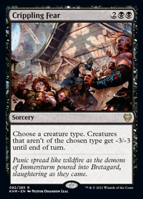 Crippling Fear ~ Kaldheim [ Excellent ] [ Magic MTG ] - London Magic Traders Limited