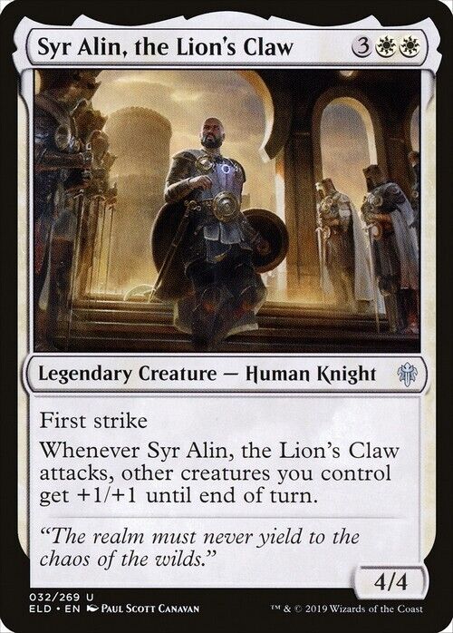 Syr Alin, the Lion's Claw ~ Throne of Eldraine [ NearMint ] [ Magic MTG ] - London Magic Traders Limited