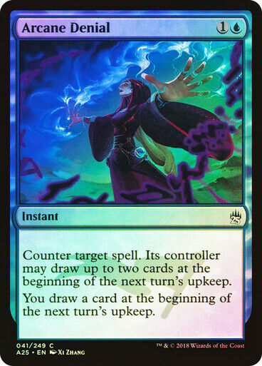 FOIL Arcane Denial ~ Masters 25 [ NearMint ] [ Magic MTG ] - London Magic Traders Limited