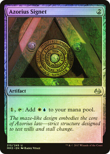 FOIL Azorius Signet ~ Modern Masters 2017 [ Excellent ] [ Magic MTG ] - London Magic Traders Limited
