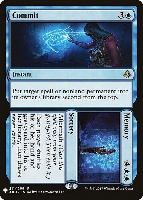 Commit / Memory ~ Mystery Booster [ NearMint ] [ Magic MTG ] - London Magic Traders Limited