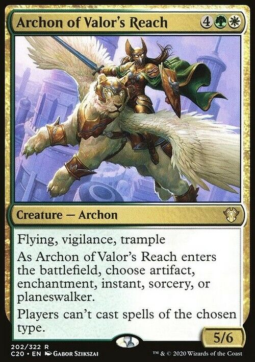 Archon of Valor's Reach ~ Commander: Ikoria [ Excellent ] [ Magic MTG ] - London Magic Traders Limited