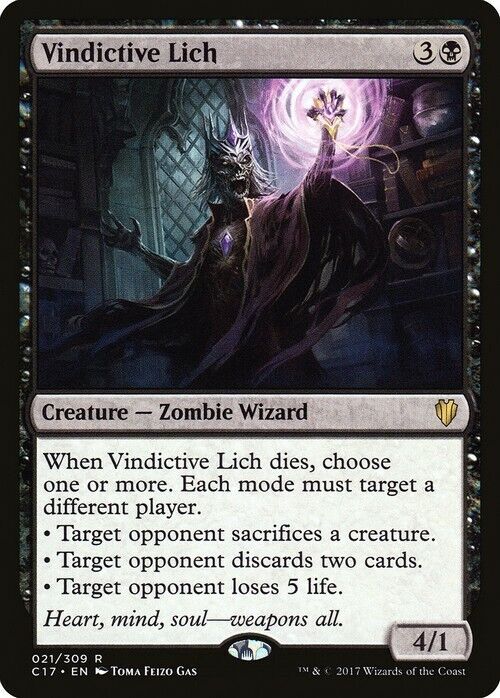 Vindictive Lich ~ Commander 2017 [ NearMint ] [ Magic MTG ] - London Magic Traders Limited