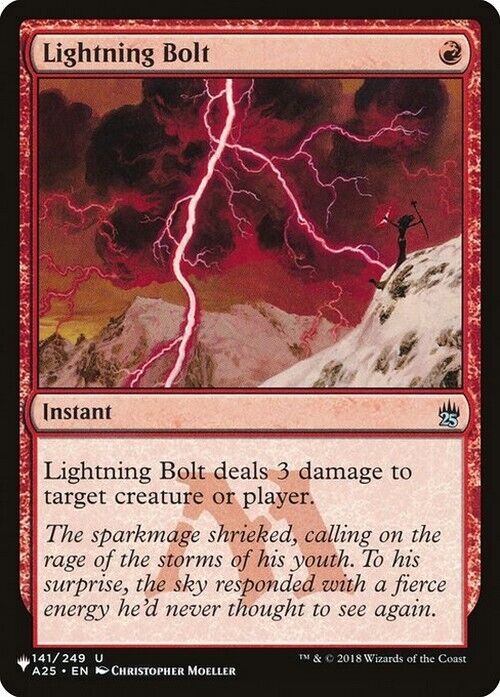 Lightning Bolt (Version 2) ~ The List [ NearMint ] [ Magic MTG ] - London Magic Traders Limited