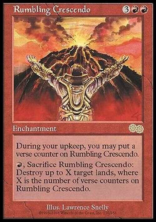 Rumbling Crescendo ~ Urza's Saga [ Excellent ] [ Magic MTG ] - London Magic Traders Limited