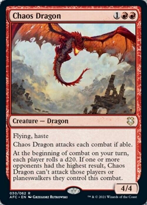 Chaos Dragon ~ Commander: Adventures in the Forgotten Realms [ NM ] [ MTG ]