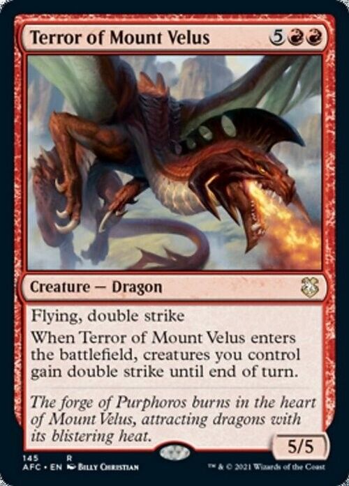 Terror of Mount Velus ~ Commander: Adventures Forgotten Realms [ NM ] [ MTG ]