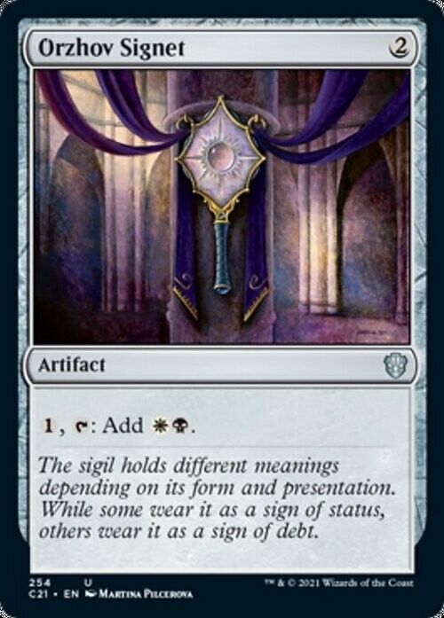 Orzhov Signet ~ Commander: Strixhaven [ NearMint ] [ Magic MTG ] - London Magic Traders Limited