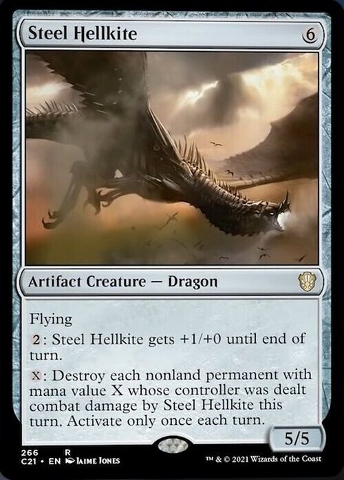 Steel Hellkite ~ Commander: Strixhaven [ NearMint ] [ Magic MTG ] - London Magic Traders Limited