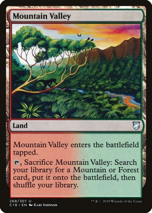 Mountain Valley ~ Commander 2018 [ Excellent ] [ Magic MTG ] - London Magic Traders Limited