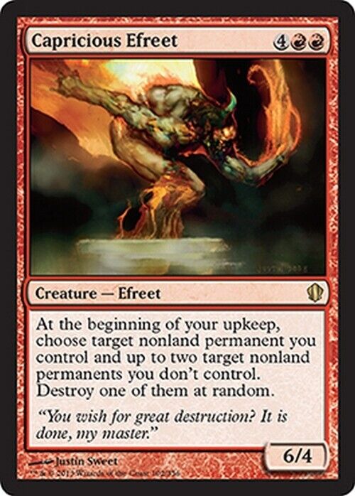 Capricious Efreet ~ Commander 2013 [ Excellent ] [ Magic MTG ] - London Magic Traders Limited