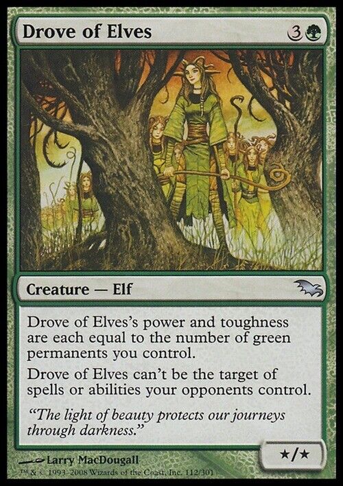 Drove of Elves ~ Shadowmoor [ Excellent ] [ Magic MTG ] - London Magic Traders Limited