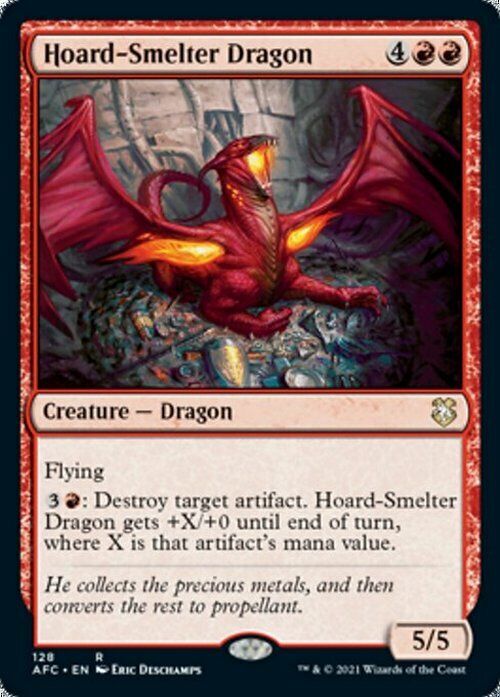 Hoard-Smelter Dragon ~ Commander: Adventures in the Forgotten Realms [ NM ] - London Magic Traders Limited