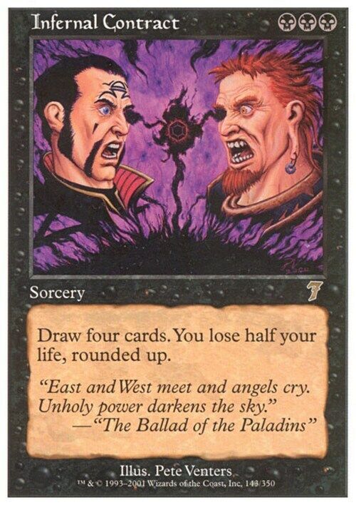 Infernal Contract ~ Seventh Edition [ Excellent ] [ Magic MTG ] - London Magic Traders Limited