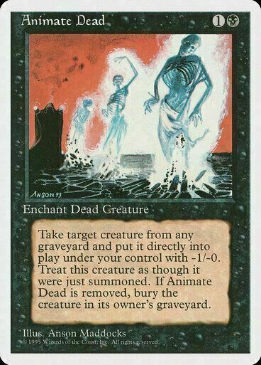 Animate Dead ~ Revised [ Excellent ] [ Magic MTG ] - London Magic Traders Limited