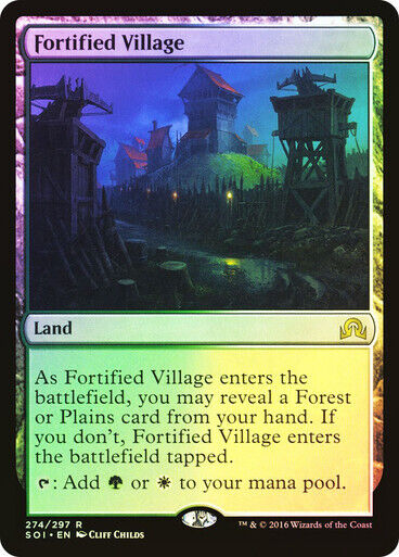 FOIL Fortified Village ~ Shadows over Innistrad [ Excellent ] [ Magic MTG ]