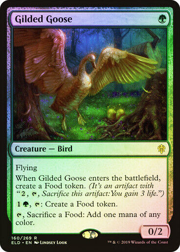 FOIL Gilded Goose ~ Throne of Eldraine [ NearMint ] [ Magic MTG ] - London Magic Traders Limited