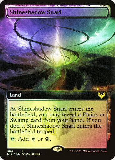 FOIL BORDERLESS Shineshadow Snarl ~ Strixhaven [ NearMint ] [ Magic MTG ] - London Magic Traders Limited