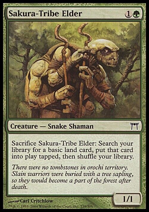 Sakura-Tribe Elder ~ Champions of Kamigawa [ Excellent ] [ Magic MTG ] - London Magic Traders Limited