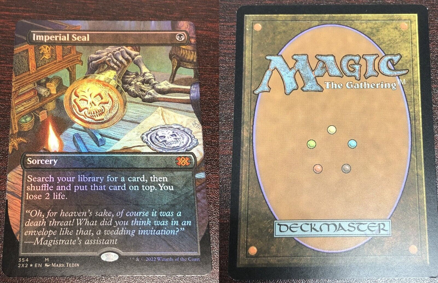 FOIL BORDERLESS Imperial Seal ~ Double Masters 2022 [ NearMint ] [ Magic MTG ] - London Magic Traders Limited