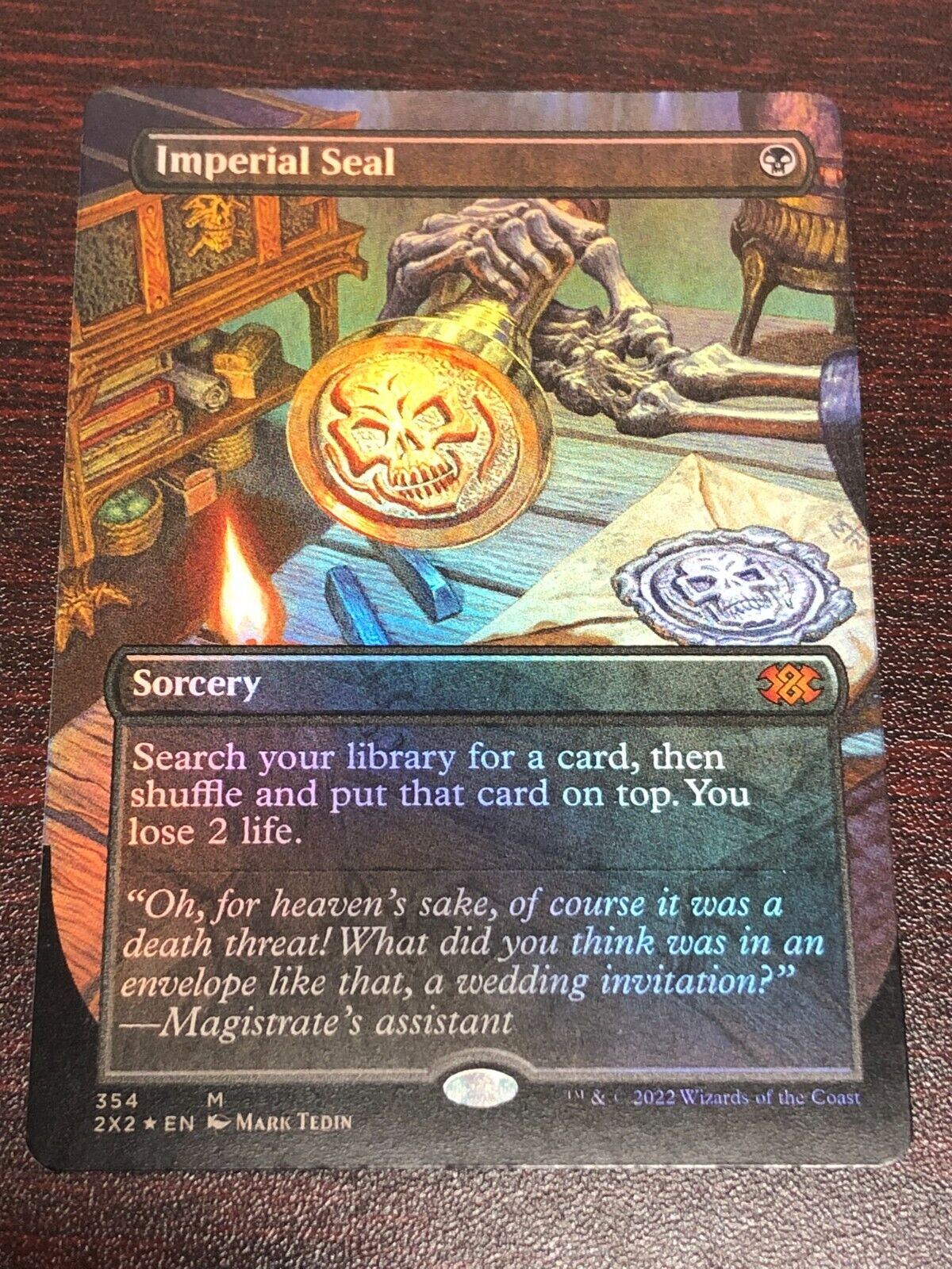 FOIL BORDERLESS Imperial Seal ~ Double Masters 2022 [ NearMint ] [ Magic MTG ] - London Magic Traders Limited