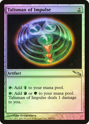 FOIL Talisman of Impulse ~ Mirrodin [ Excellent ] [ Magic MTG ] - London Magic Traders Limited