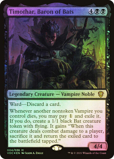 FOIL Timothar, Baron of Bats ~ Commander: Crimson Vow [ NearMint ] [ MTG ] - London Magic Traders Limited