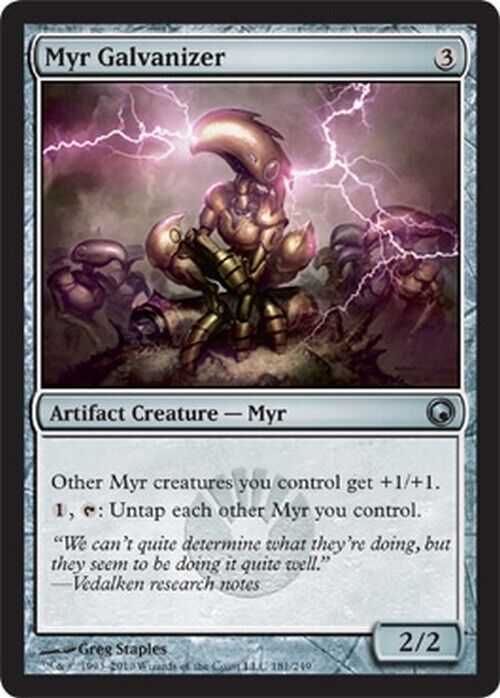 Myr Galvanizer ~ Scars of Mirrodin [ Excellent ] [ Magic MTG ] - London Magic Traders Limited