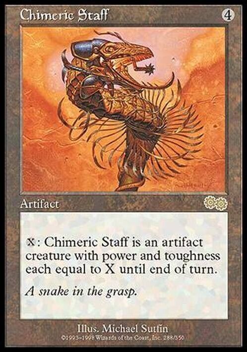 Chimeric Staff ~ Urza's Saga [ Excellent ] [ Magic MTG ] - London Magic Traders Limited