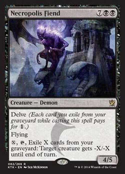 Necropolis Fiend ~ Khans of Tarkir [ Excellent ] [ Magic MTG ] - London Magic Traders Limited