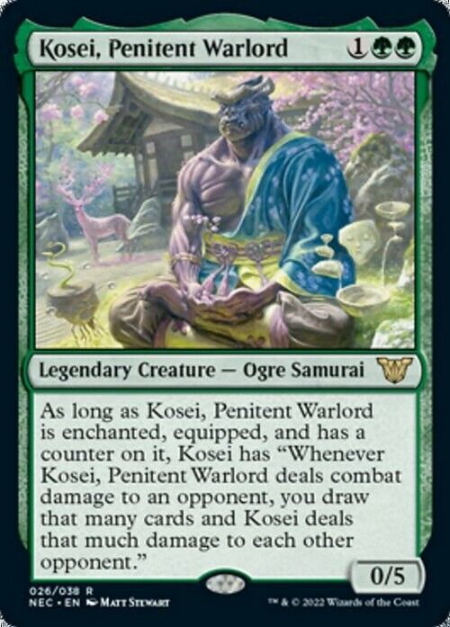 Kosei, Penitent Warlord ~ Commander: Kamigawa: Neon Dynasty [ NearMint ] [ MTG ] - London Magic Traders Limited