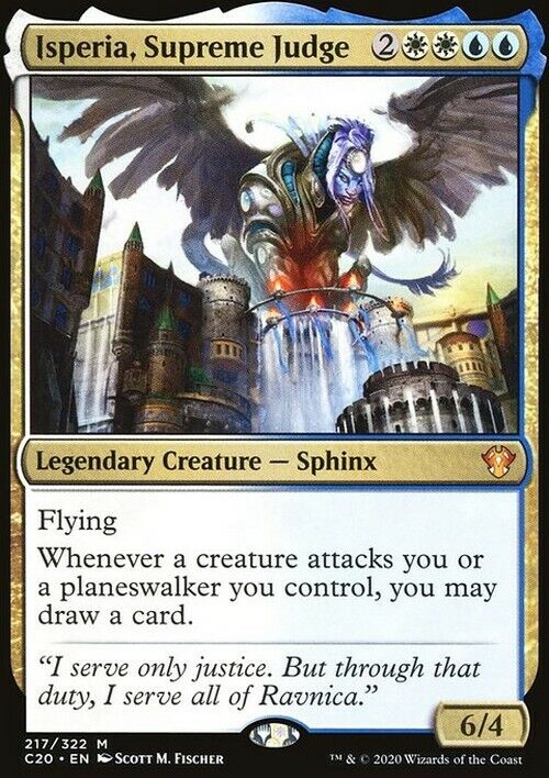 Isperia, Supreme Judge ~ Commander: Ikoria [ Excellent ] [ Magic MTG ] - London Magic Traders Limited