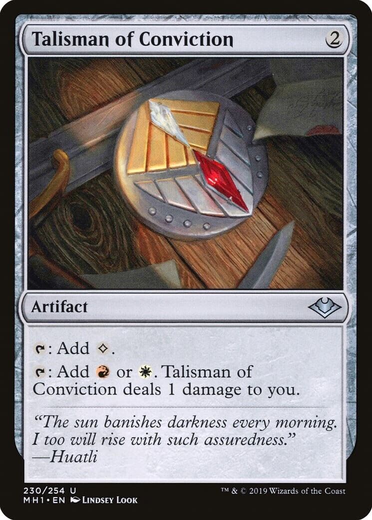 Talisman of Conviction ~ Modern Horizons [ Excellent ] [ Magic MTG ] - London Magic Traders Limited