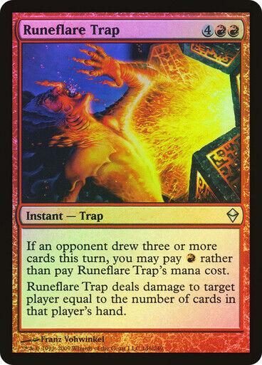 FOIL Runeflare Trap ~ Zendikar [ Excellent ] [ Magic MTG ] - London Magic Traders Limited
