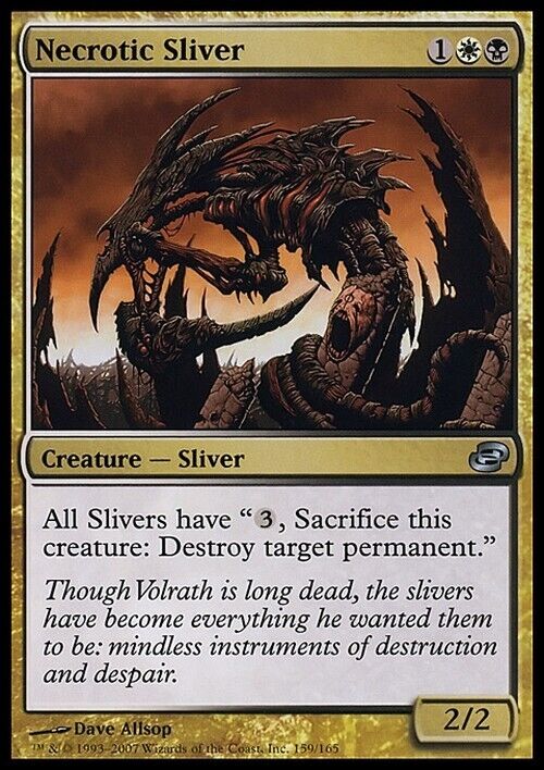 Necrotic Sliver ~ Planar Chaos [ Excellent ] [ Magic MTG ] - London Magic Traders Limited