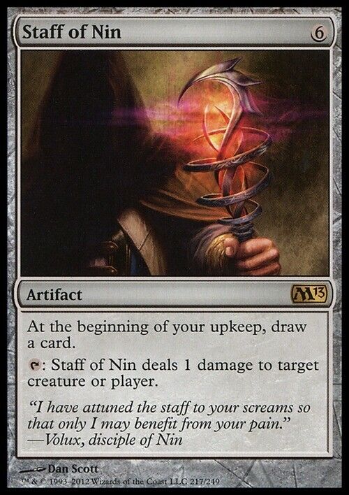 Staff of Nin ~ Magic 2013 [ MODERATELY PLAYED ] [ Magic MTG ] - London Magic Traders Limited